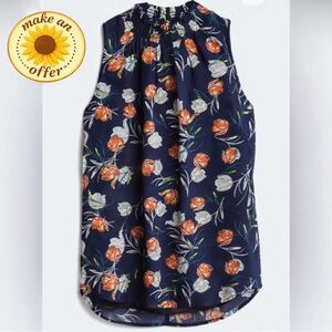 Stitch Fix -Daniel Rainn. Flowy Floral Mock-Neck Blouse. Women XL.